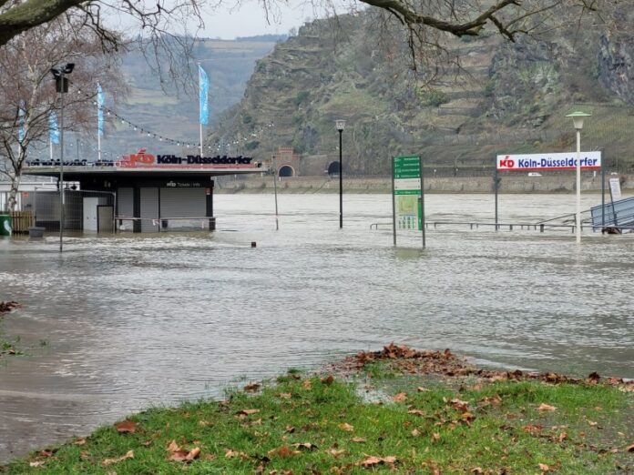 Hochwasser am Mittelrhein